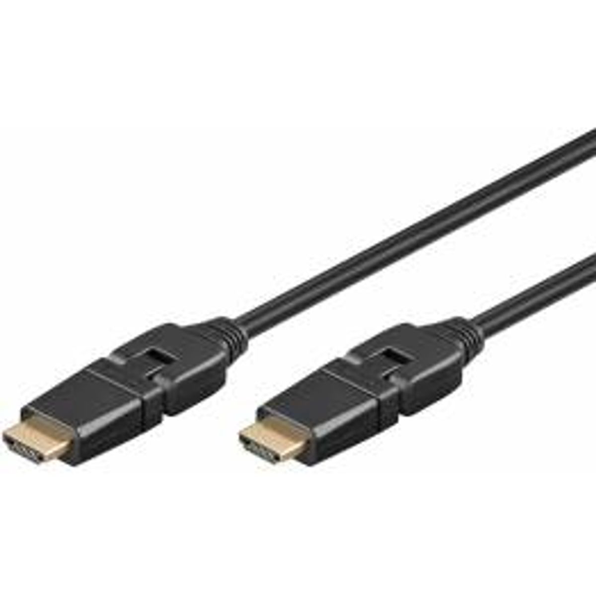 Goobay HDMI 2.0 kabel med 360 ° fleksible stik - 4K/60Hz - 1,5 - 5m, Længde 3 meter