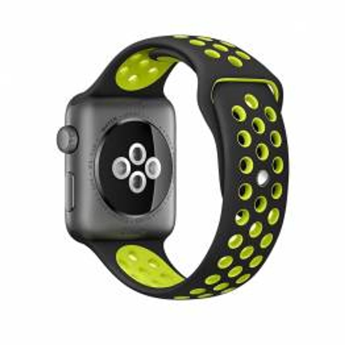 Apple Watch rem i silikone - God til sport - Flere flotte farver, Størrelse 38, 40, 41 & 42mm, Farve Gul