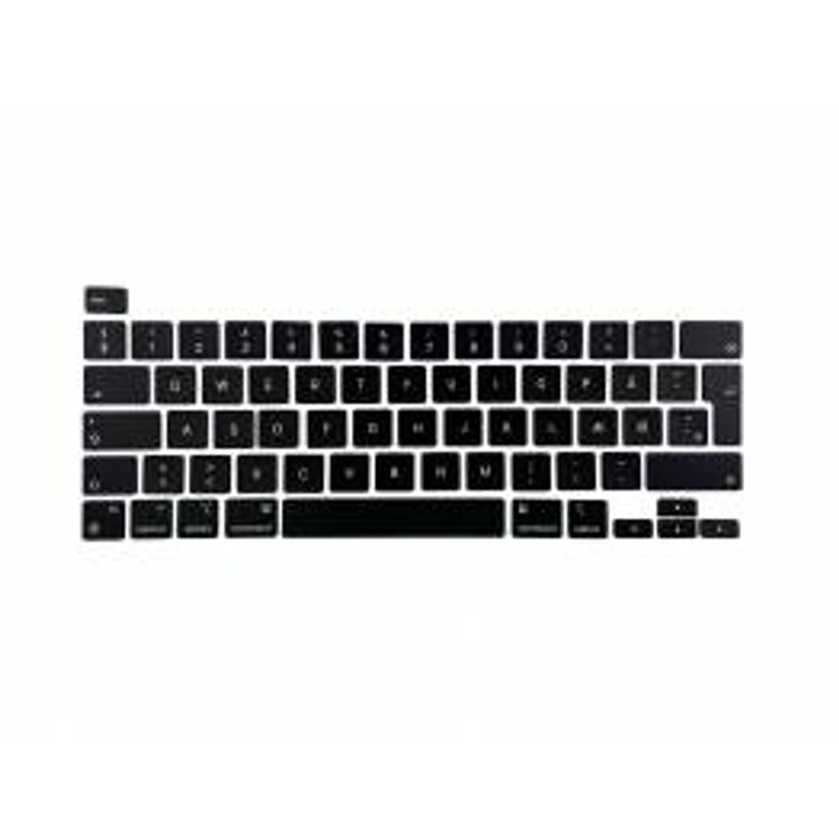 4 og â¬ euro-tegn tastaturknap til MacBook Pro 13" (2020 - og nyere)