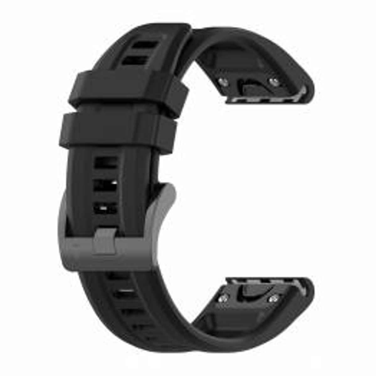 Silikone rem til Garmin Fenix 7 22mm - Sort