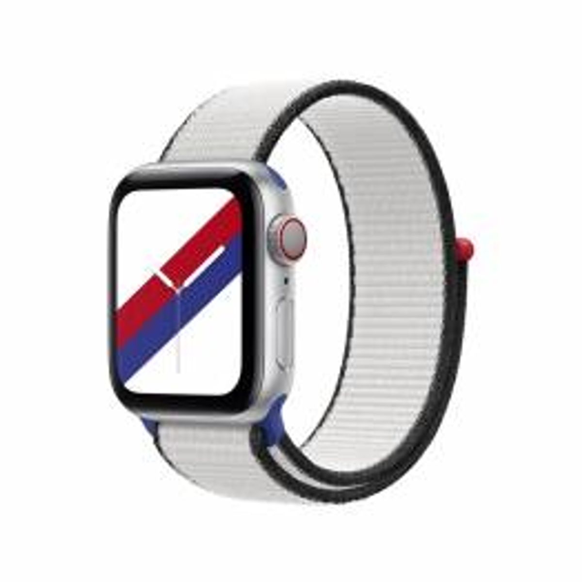 Apple Watch loopback rem 44/45/46/49mm - Hvid, sort, blå og rød