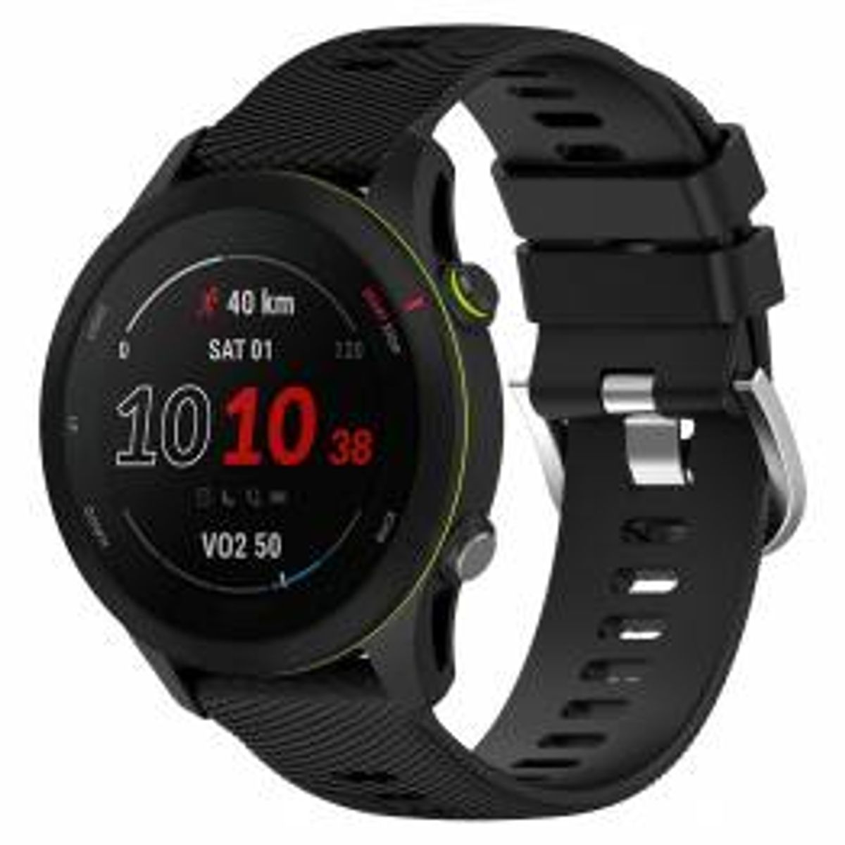 Silikone rem til Samsung Galaxy Watch - 42mm - Sort