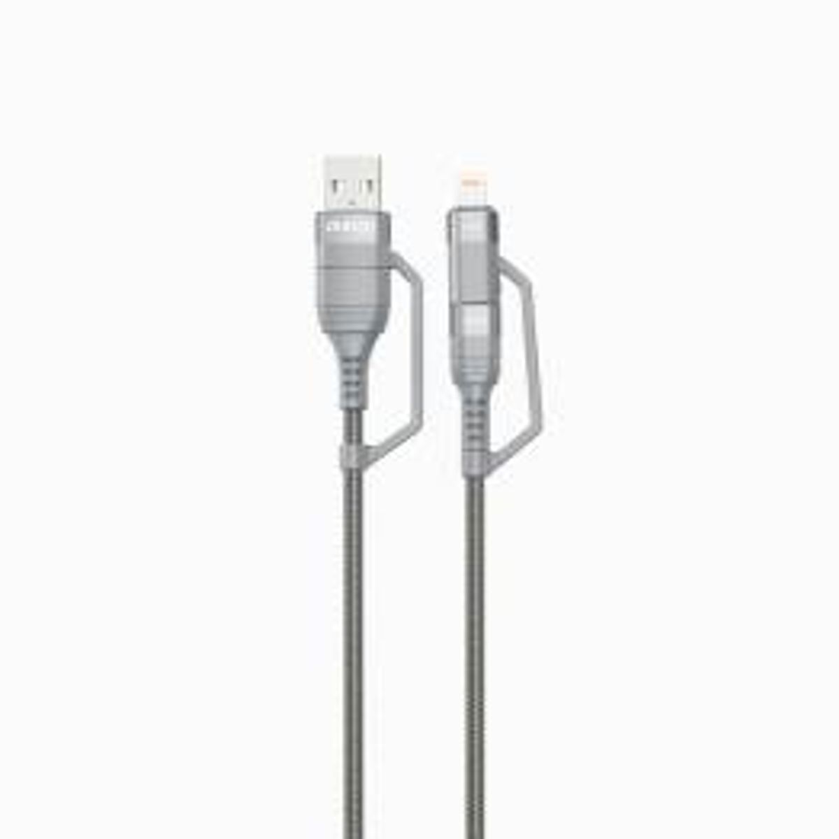 Dudao 4-i-1 multi-kabel med 100W USB-C, Lightning og USB - 1 meter