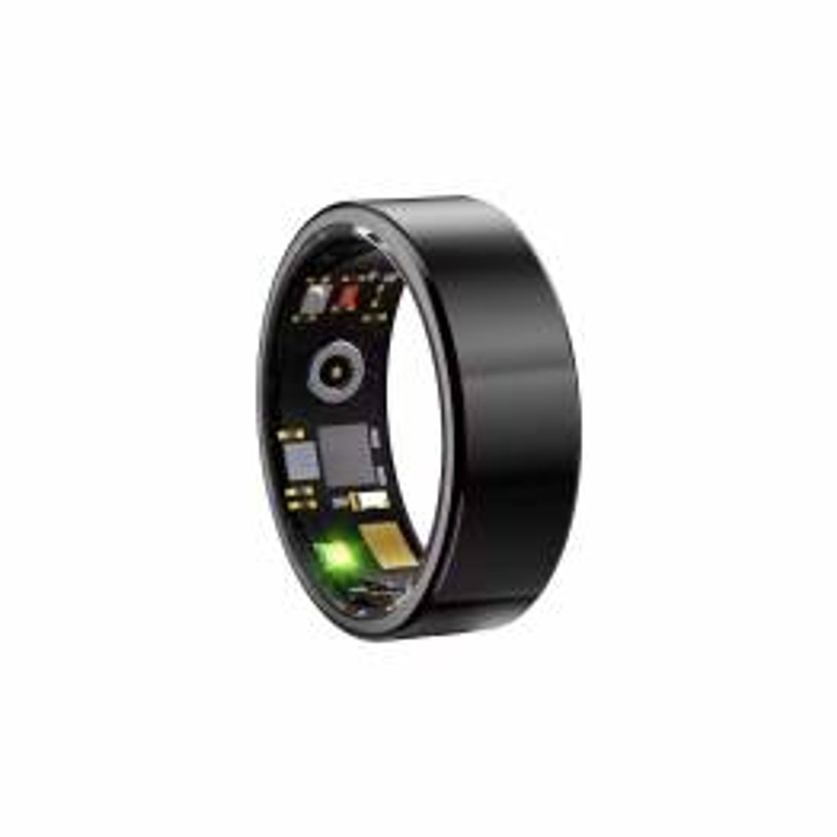 Smart ring med skridttæller, søvn, puls & blodtryk tracking - 59mm - Sort