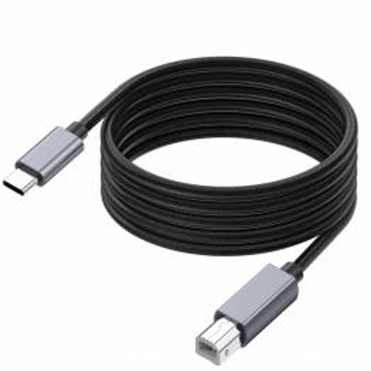 Vævet USB-C til USB-B printer kabel - 1,8m