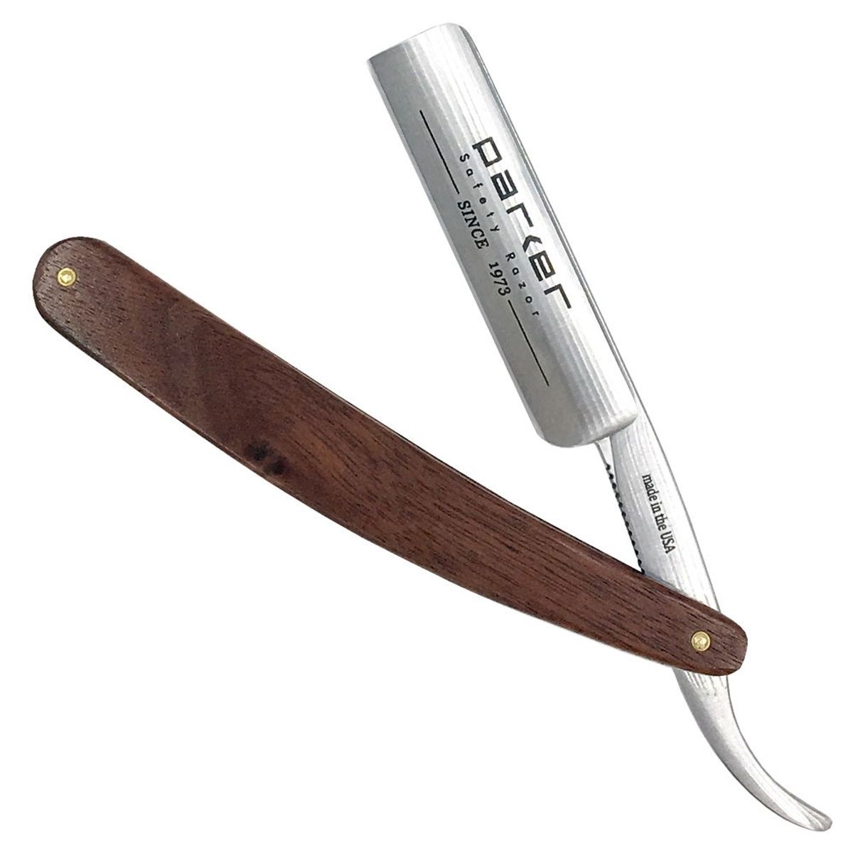 Parker Premium Straight Razor Walnut Scales