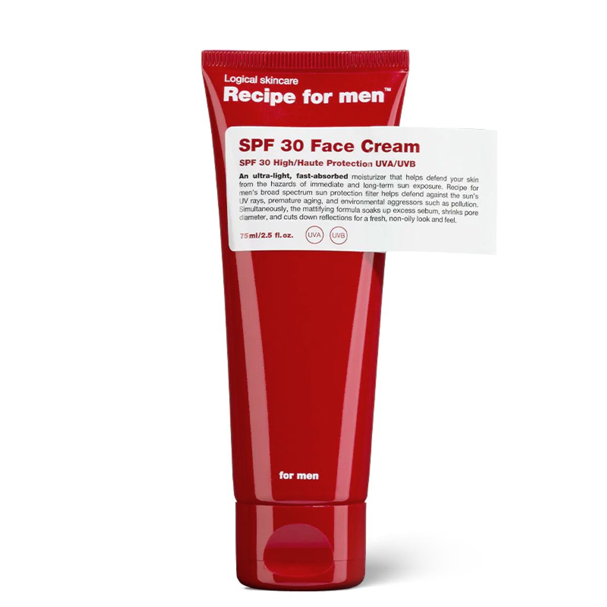 Recipe For Men SPF 30 Facial Moisturizer (75 ml)