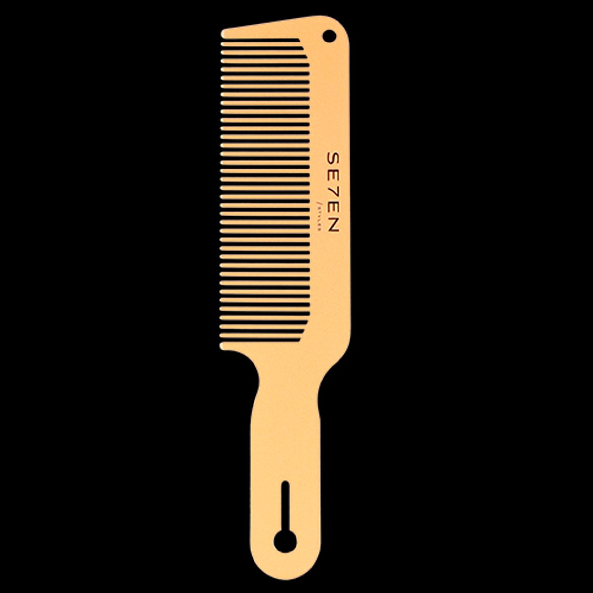 Se7en Styles Gold Metal Flattop Comb