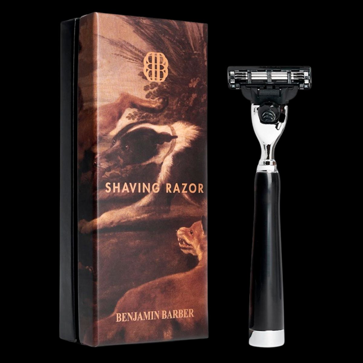 Benjamin Barber Classic Shaving Razor Mach3 Ebony (1 stk)