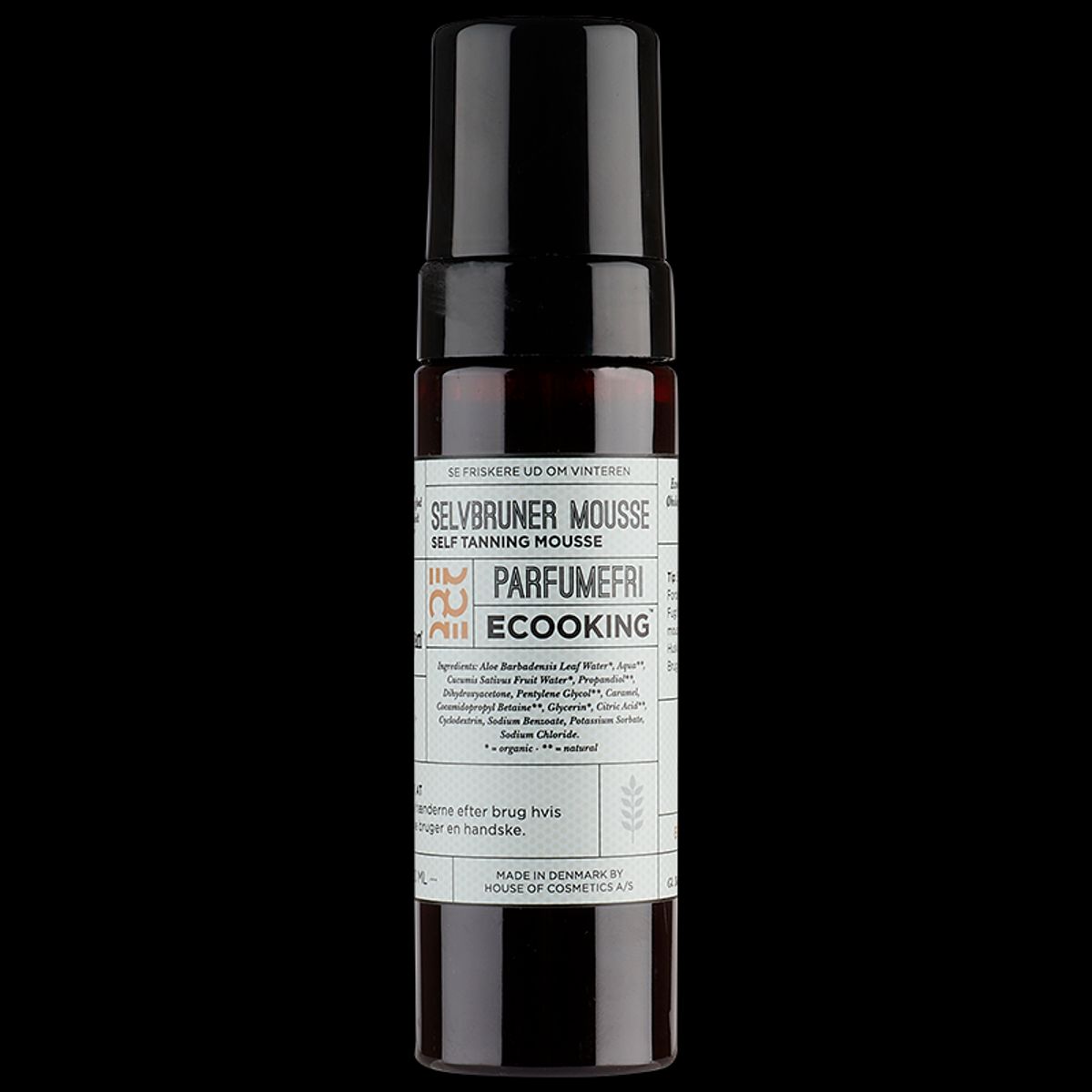 Ecooking Selvbruner Mousse Parfumefri 200 ml.