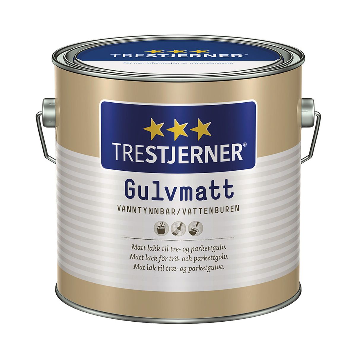 Trestjerner Gulvmat - Gulvlak 0,75 L