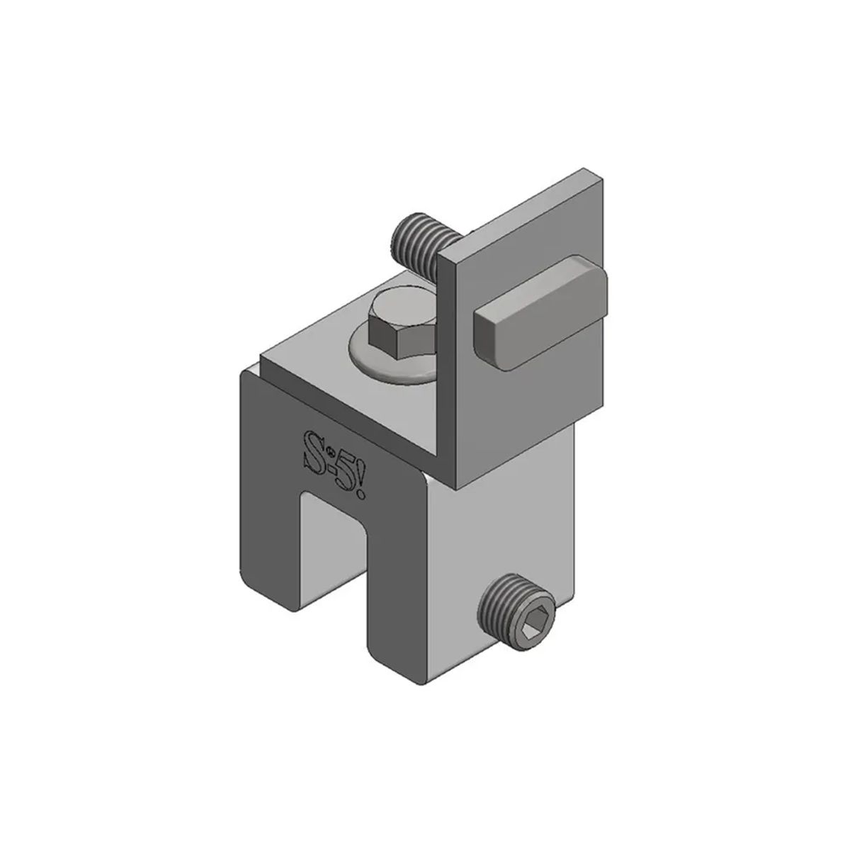 Aluminium stående sømklemme - lige