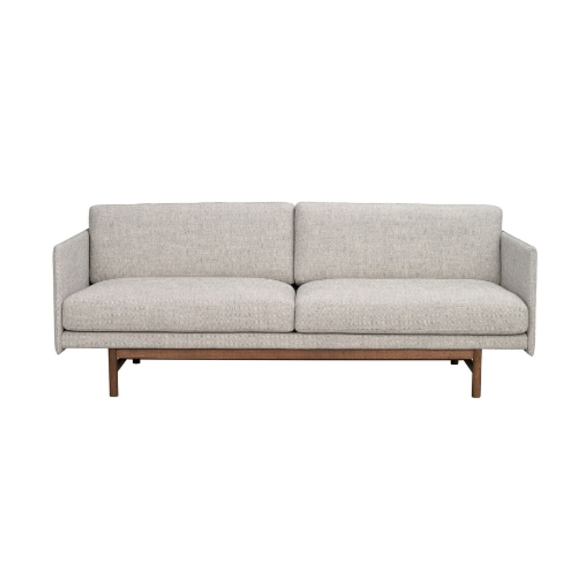 Rowico | Hammond sofa | Grå m. brunolieret eg