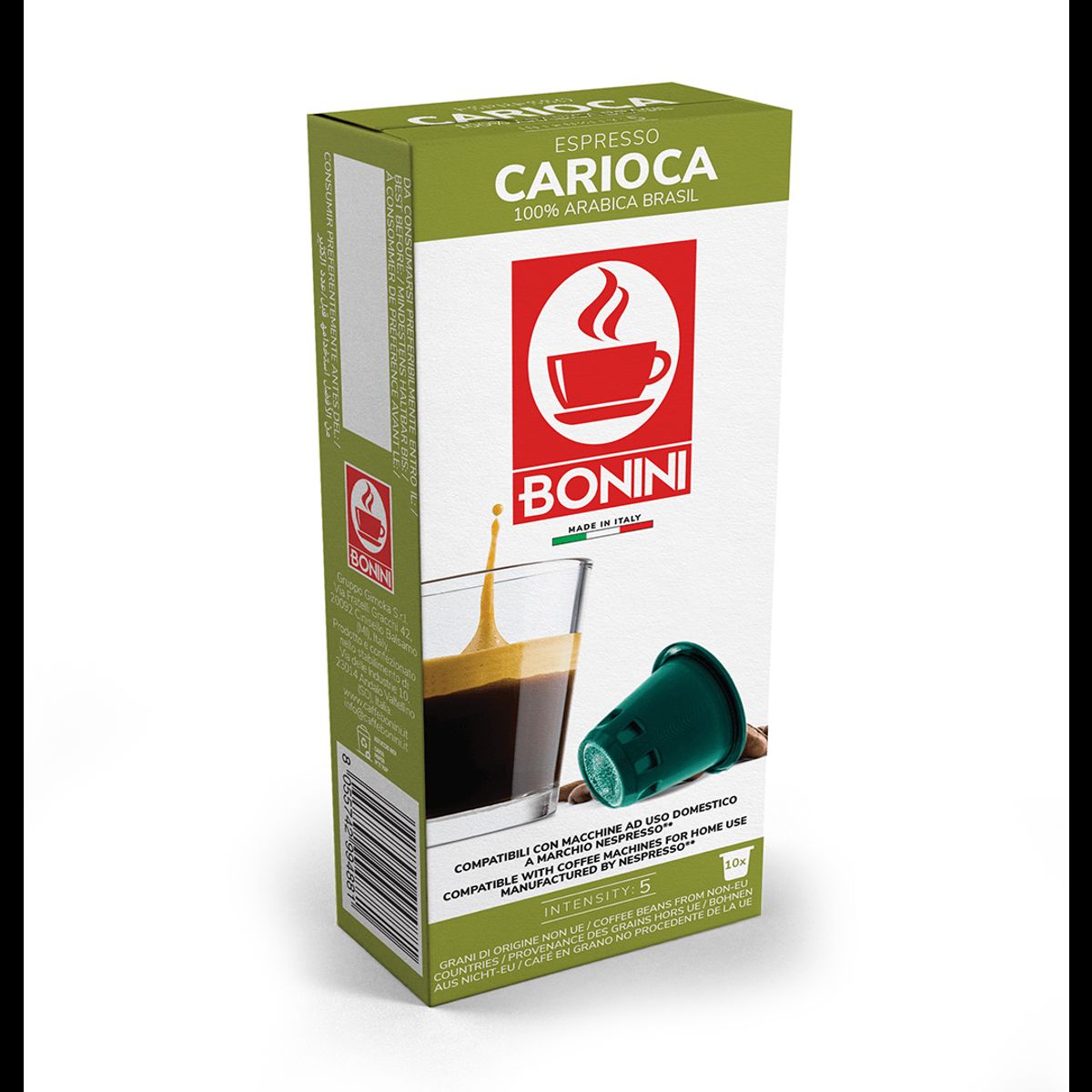 Bonini - Carioca (10 stk) - Kapsler til Nespresso