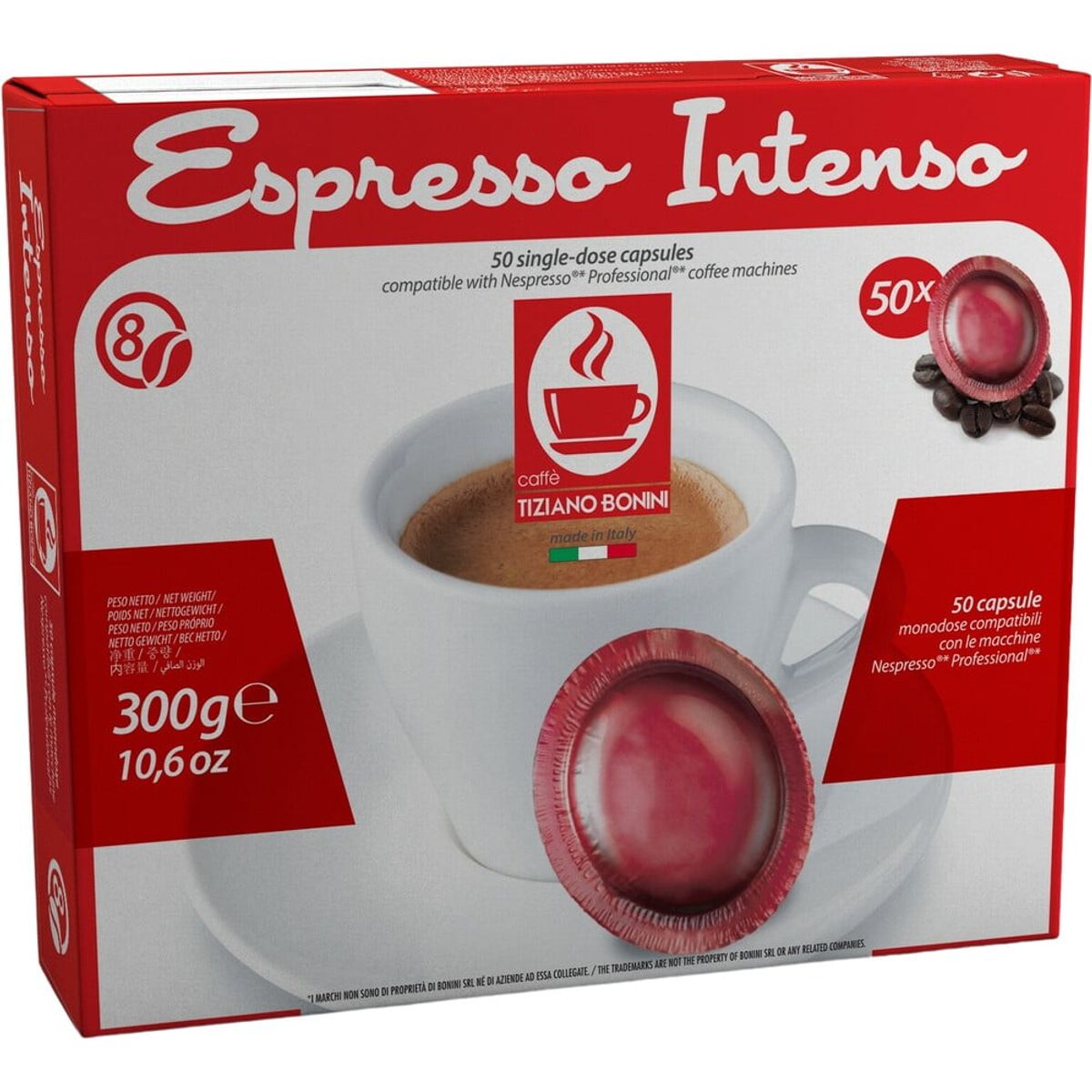 Bonini - Espresso Intenso (50 stk) - Kapsler til Nespresso Pro