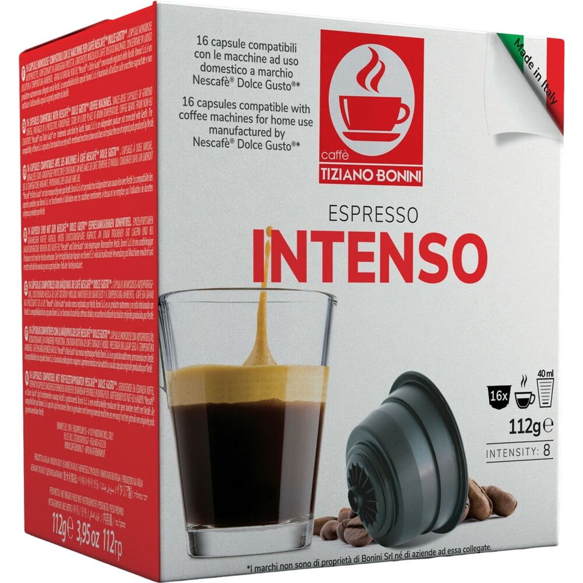 Bonini - Espresso Intenso (16 stk) - Kapsler til