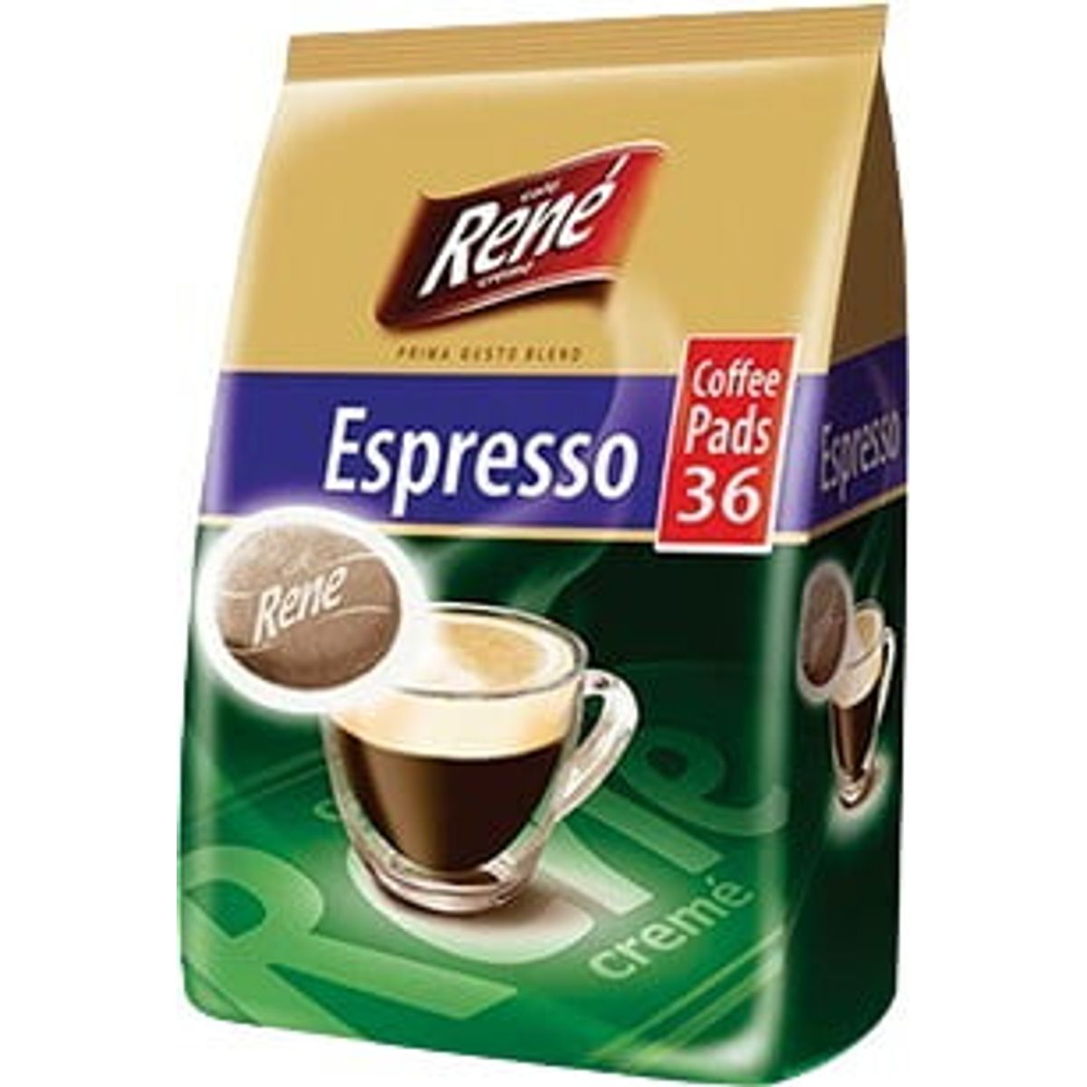 Café René - Espresso (36 stk) - Puder til Senseo