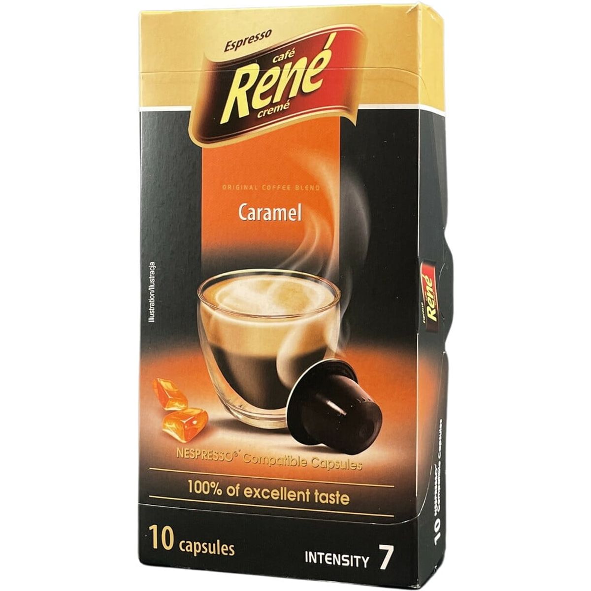 Café René - Karamel (10 stk) - Kapsler til Nespresso