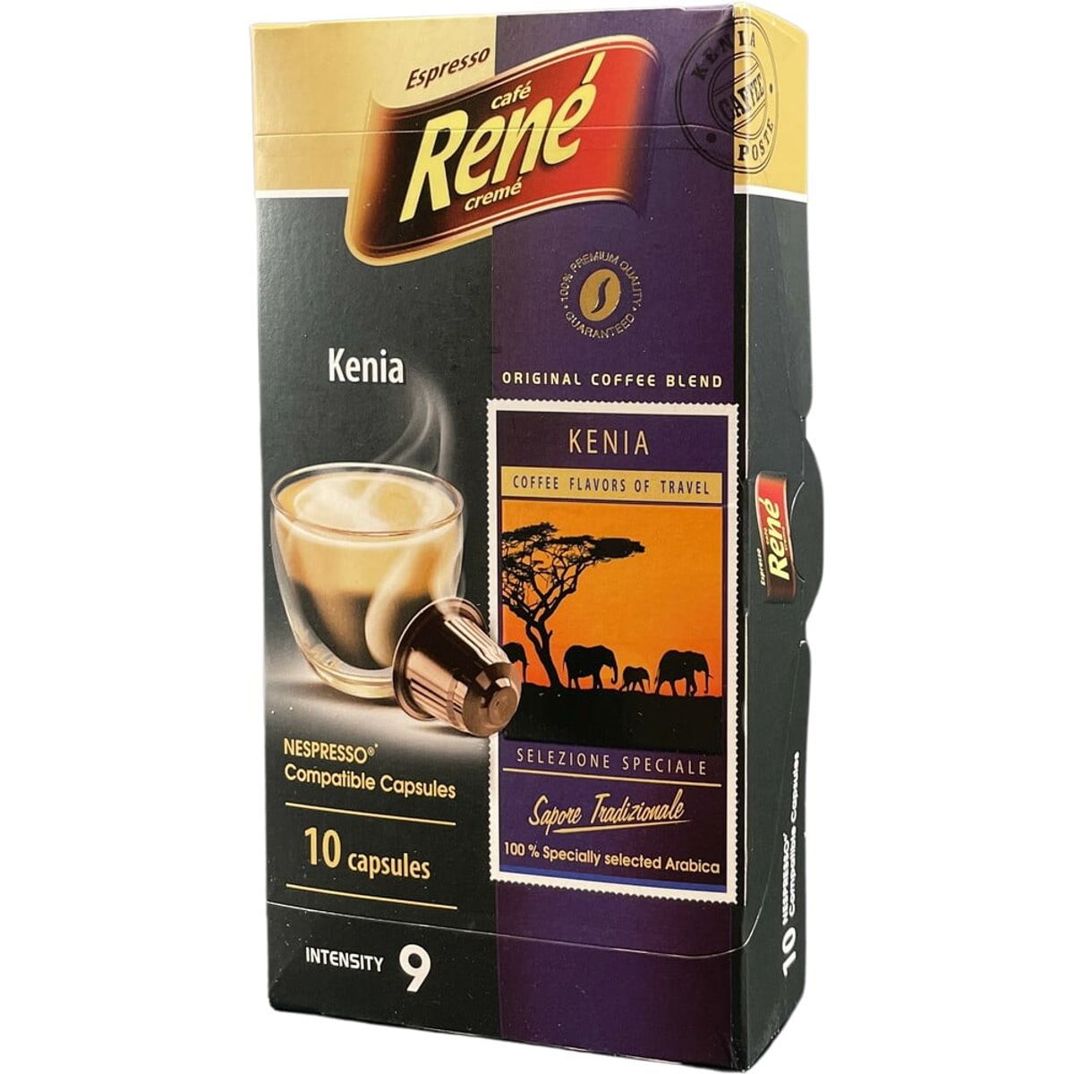 Café René - Kenya (10 stk) - Kapsler til Nespresso