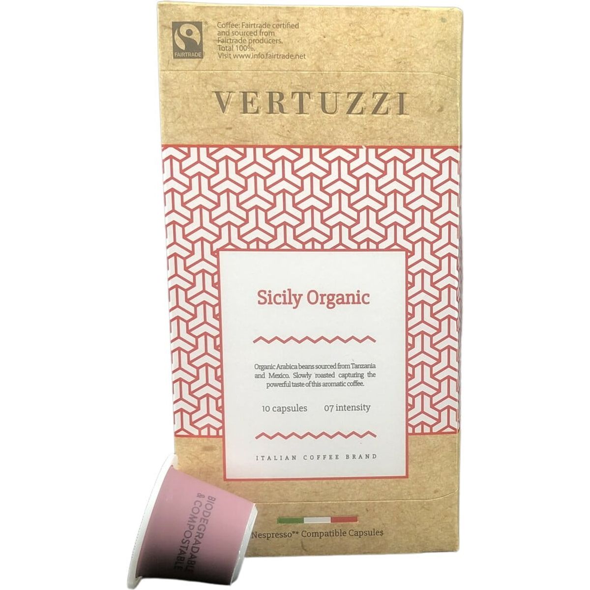 Vertuzzi - Sicily Organic (10 stk) - Kapsler til Nespresso