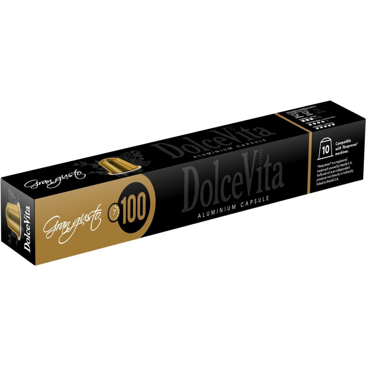 Dolce Vita - Gran Gusto Aluminium (10 stk) - Kapsler til Nespresso