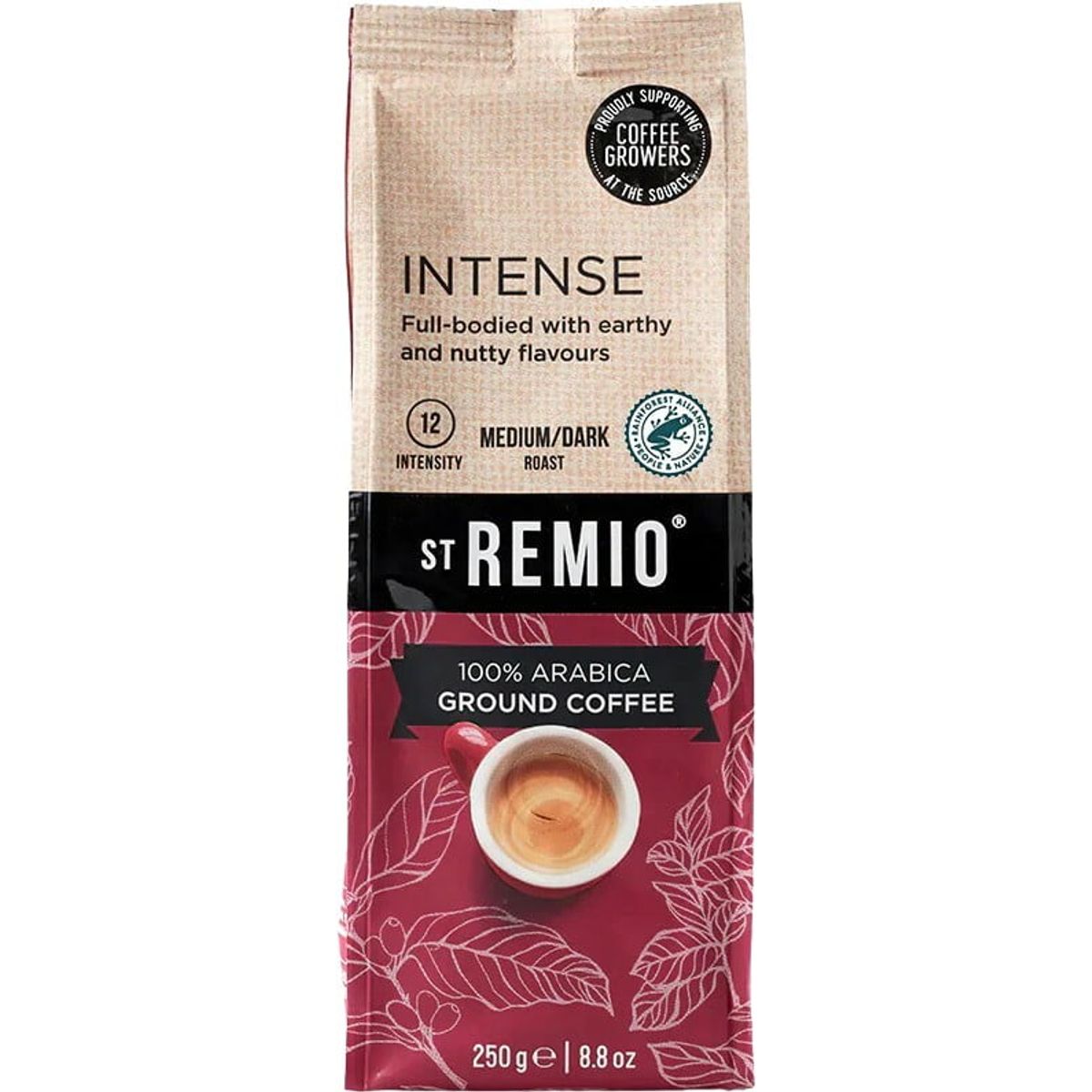 St. Remio - Intense, malet (250g) - Malet kaffe