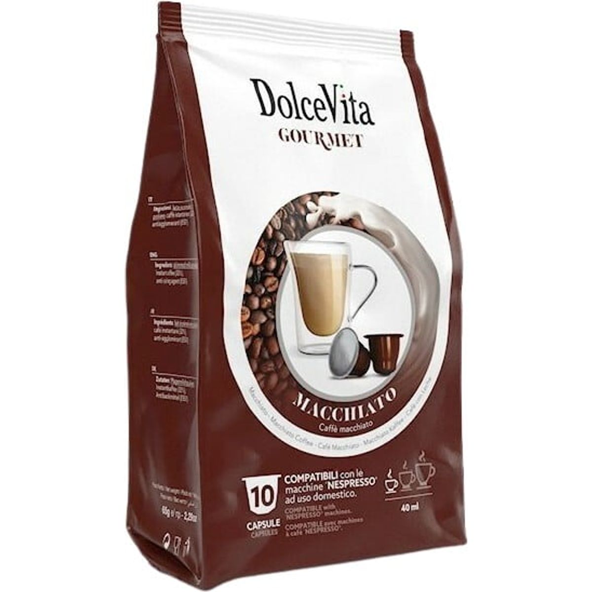 Dolce Vita - Macchiato (10 stk) - Kapsler til Nespresso