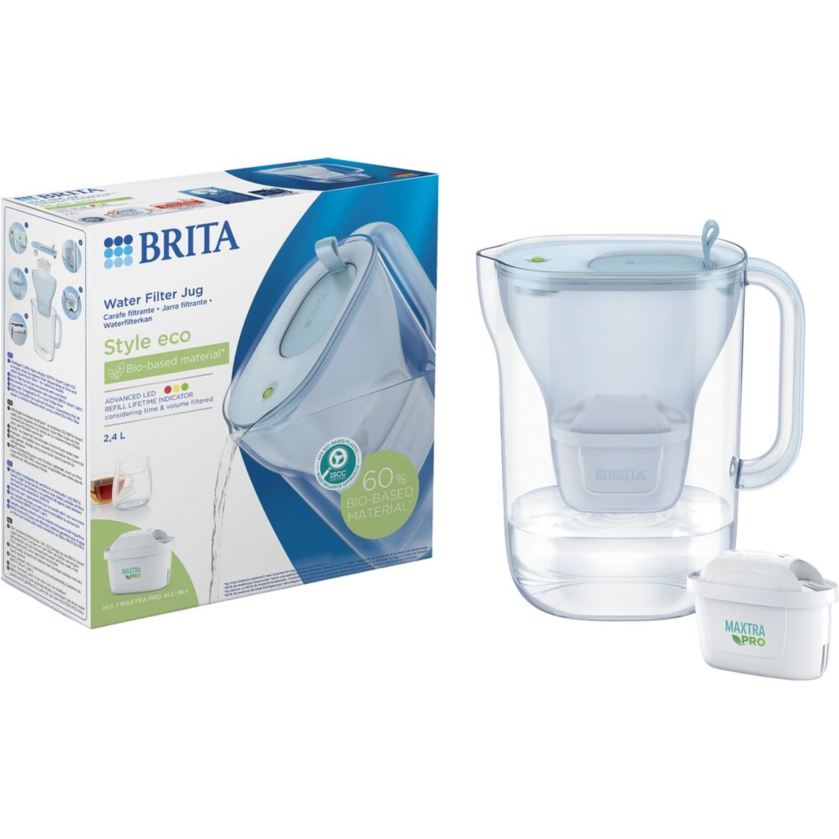 Brita - Style Blå (2,4 L) Inkl. 3 MXPro