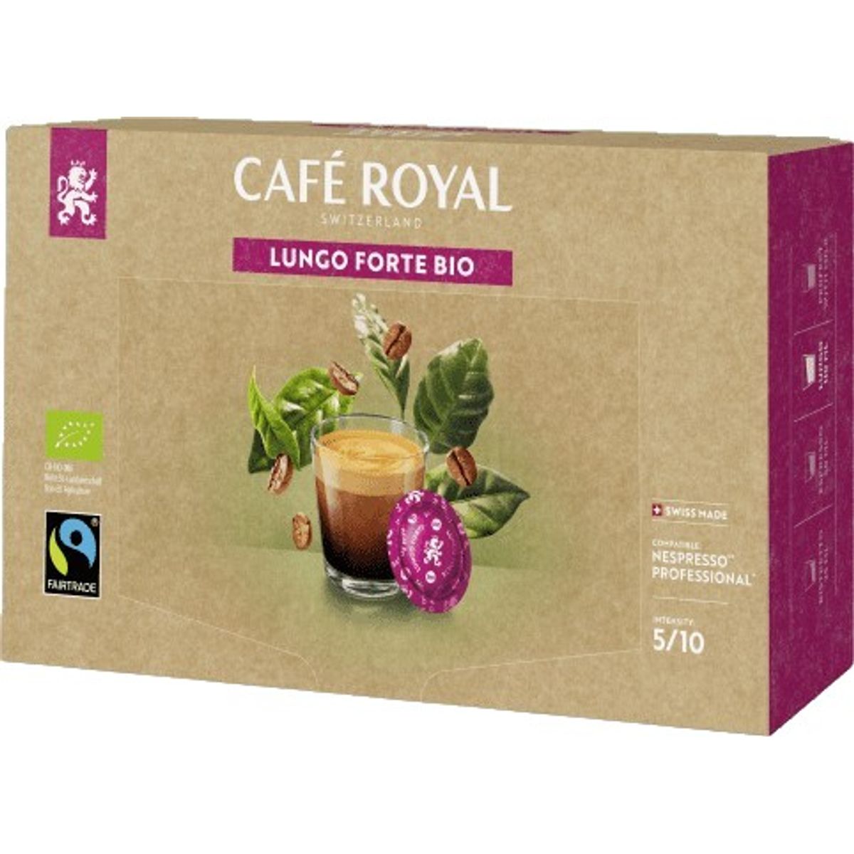 Café Royal - Lungo Forte Organic (50 stk) - Kapsler til Nespresso Pro