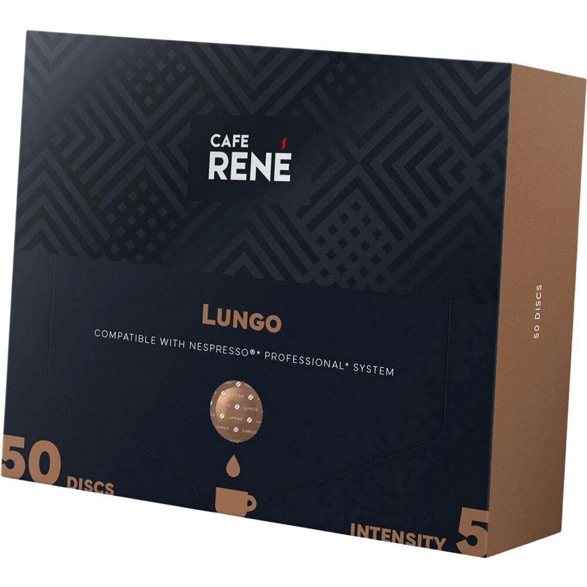 Café René - Lungo (50 stk) - Kapsler til Nespresso Pro