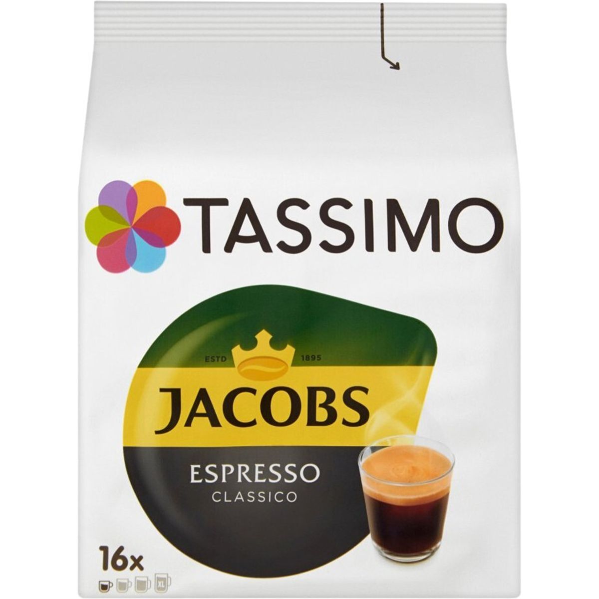 Jacobs - Espresso Classico (16 stk) - Kapsler til Tassimo