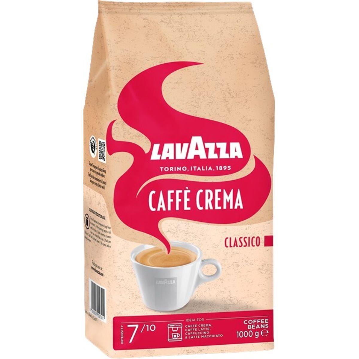 Lavazza - Caffé Crema Classico (1000g) - Kaffebønner