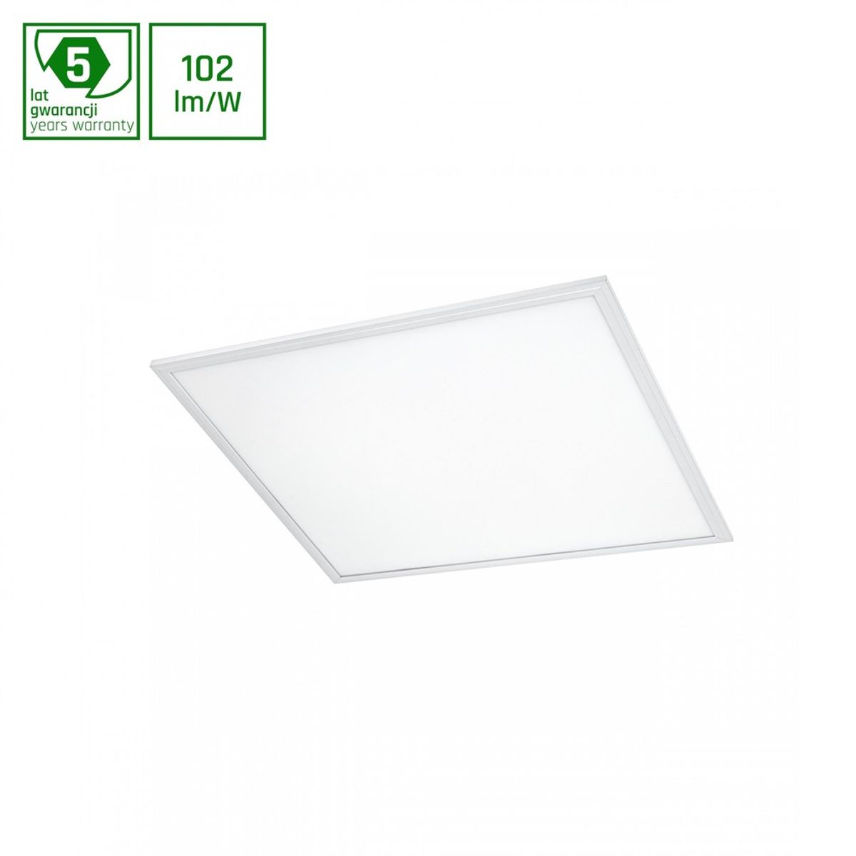 Algine LED 230V 45W - 100lm/W, IP20, 600x600mm, kold hvid, loft panel - Dæmpbar : Ikke dæmpbar, Kulør : Kold