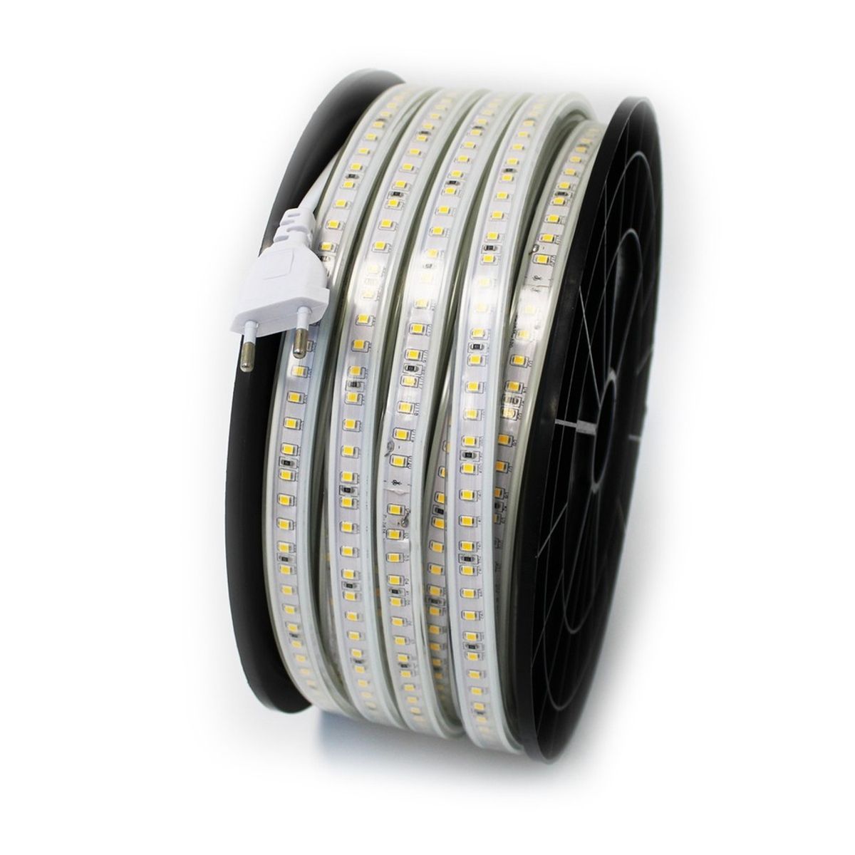 50m Ridebane 230V strip - IP67, 120 LED/m, 10W/m, 1000 lm/m - Kulør : Neutral