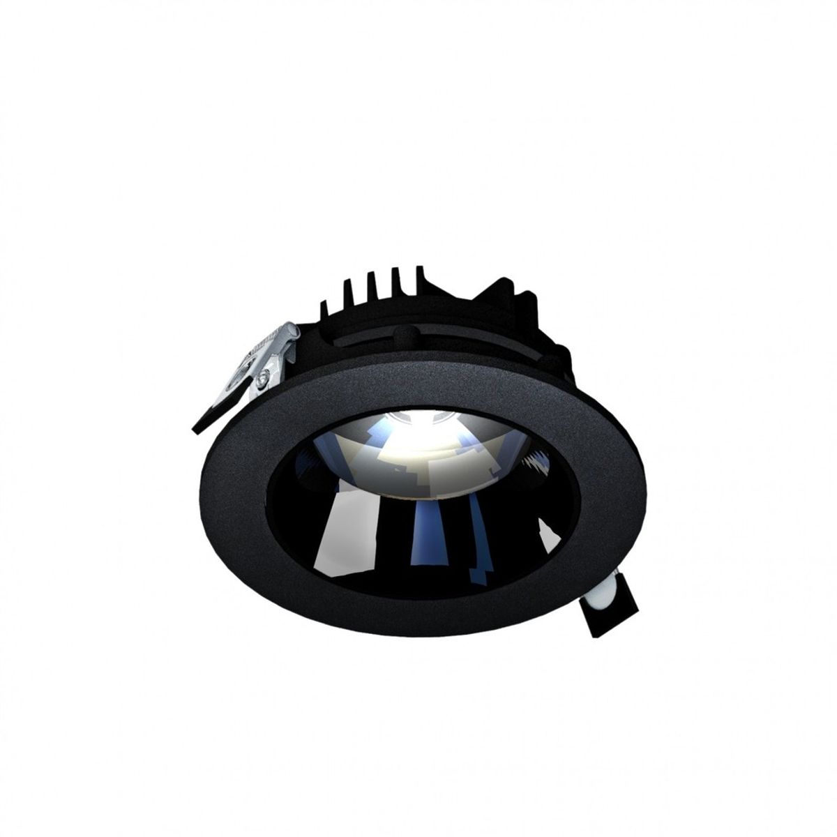 Model M Downlight 14W - nedsænket, justerbar retning uden lyskilde, 30 °, 130x58 mm, sort