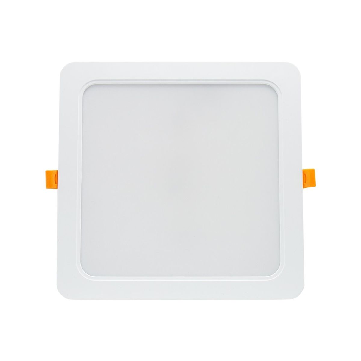 Spectrum 12W LED indbygningspanel - Hul: 12 x 12 cm, Mål: 14,5 x 14,5 cm, 230V, IP54 udendørs - Dæmpbar : Ikke dæmpbar, Kulør : Varm