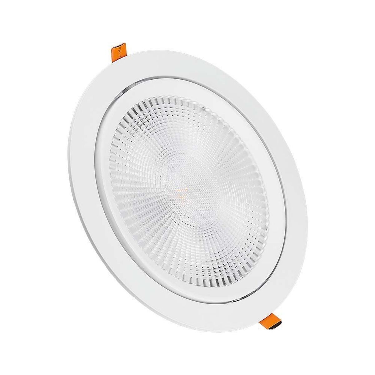 V-Tac 30W LED spotlight - Hul: Ø19,5 cm, Mål: Ø22,5 cm, 3,8 cm høj, Samsung LED chip, 230V - Dæmpbar : Ikke dæmpbar, Kulør : Neutral