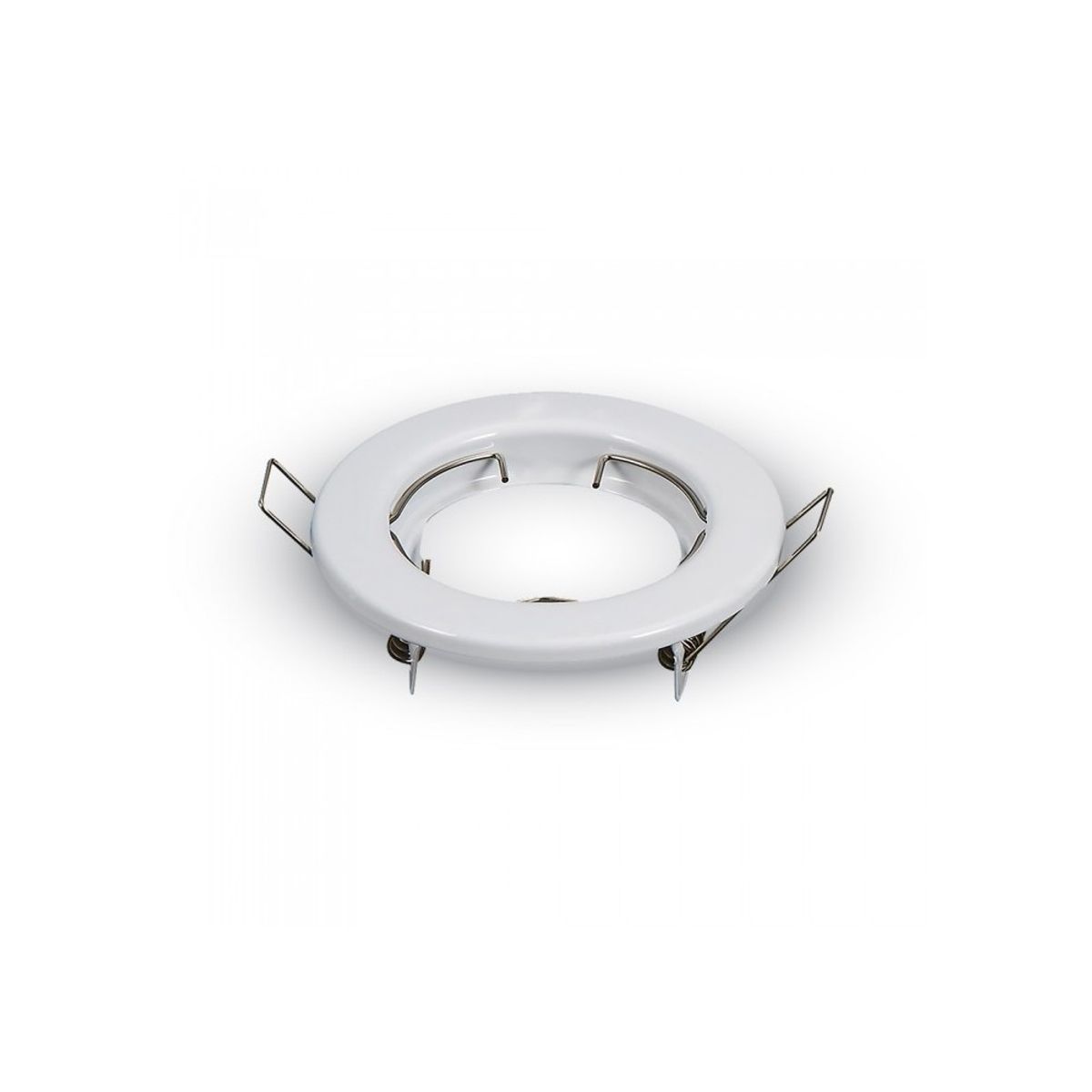 Downlight kit uden lyskilde - Hul: Ø6,5 cm, Mål: Ø8 cm, blank hvid, vælg MR16 eller GU10 fatning - Fatning : MR16