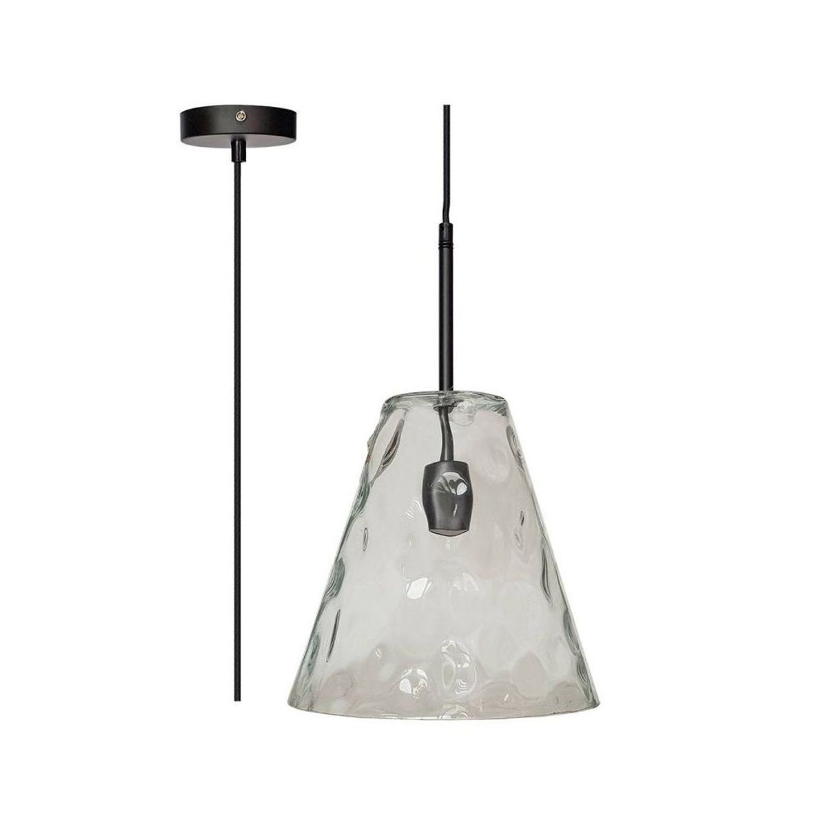 V-Tac moderne pendellampe - Kegleformet glas, Ø27 cm, E27