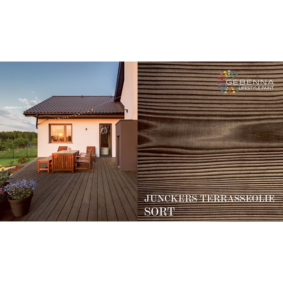 Junckers Terrasseolie Sort 5 liter