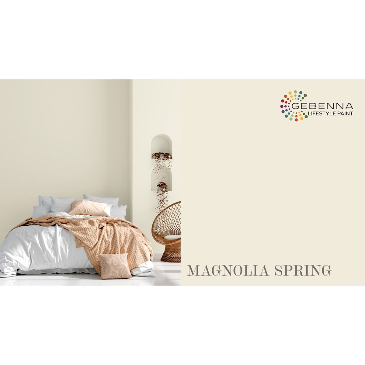 Gebenna Vægmaling: Magnolia Spring 2,7 liter