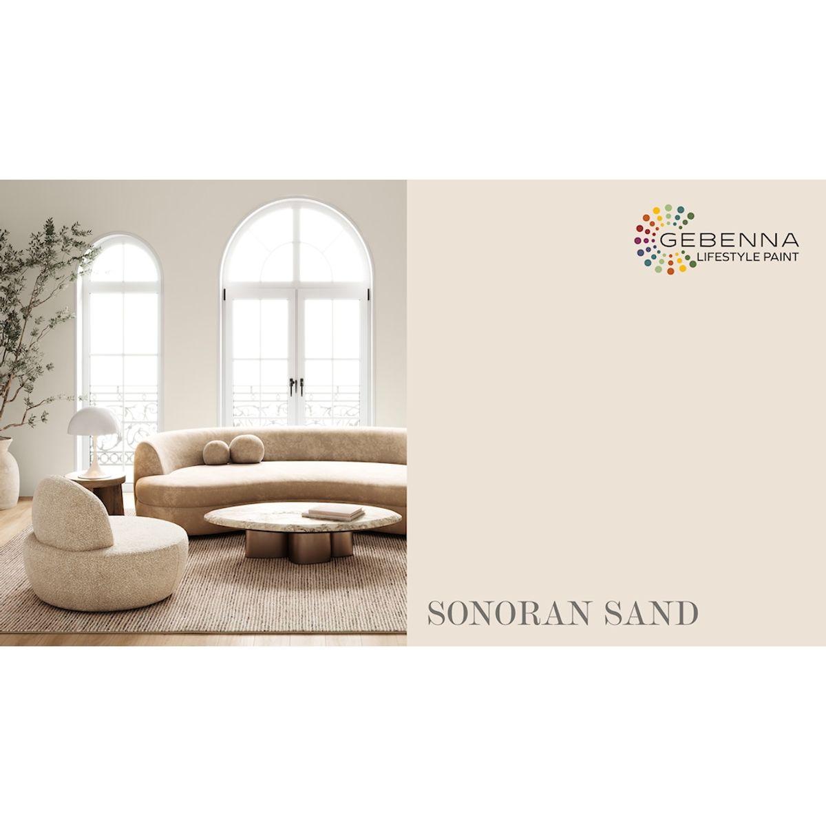 Gebenna Vægmaling: Sonoran Sand 9 liter