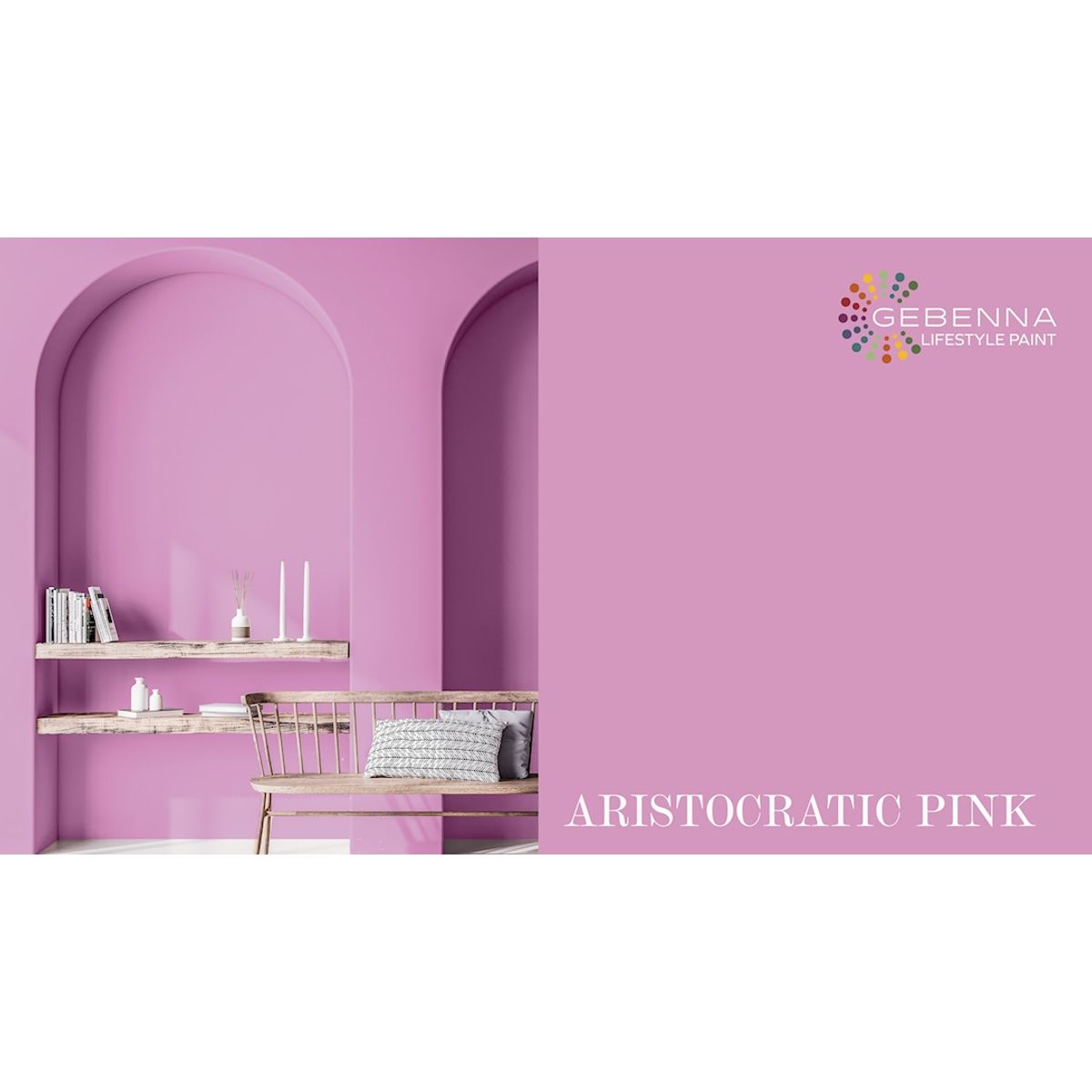 Gebenna Vægmaling: Aristocratic Pink 9 liter