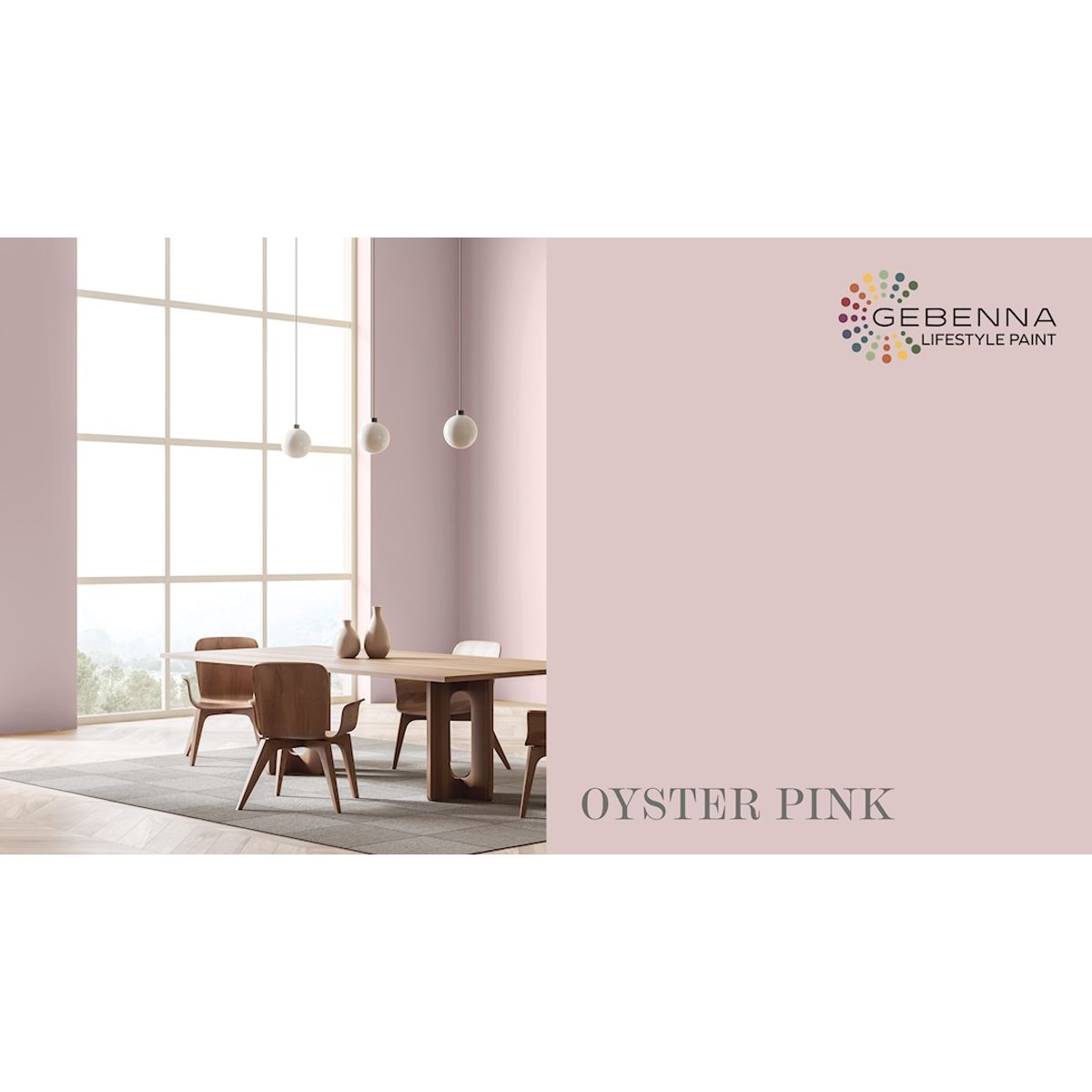 Gebenna Vægmaling: Oyster Pink 9 l