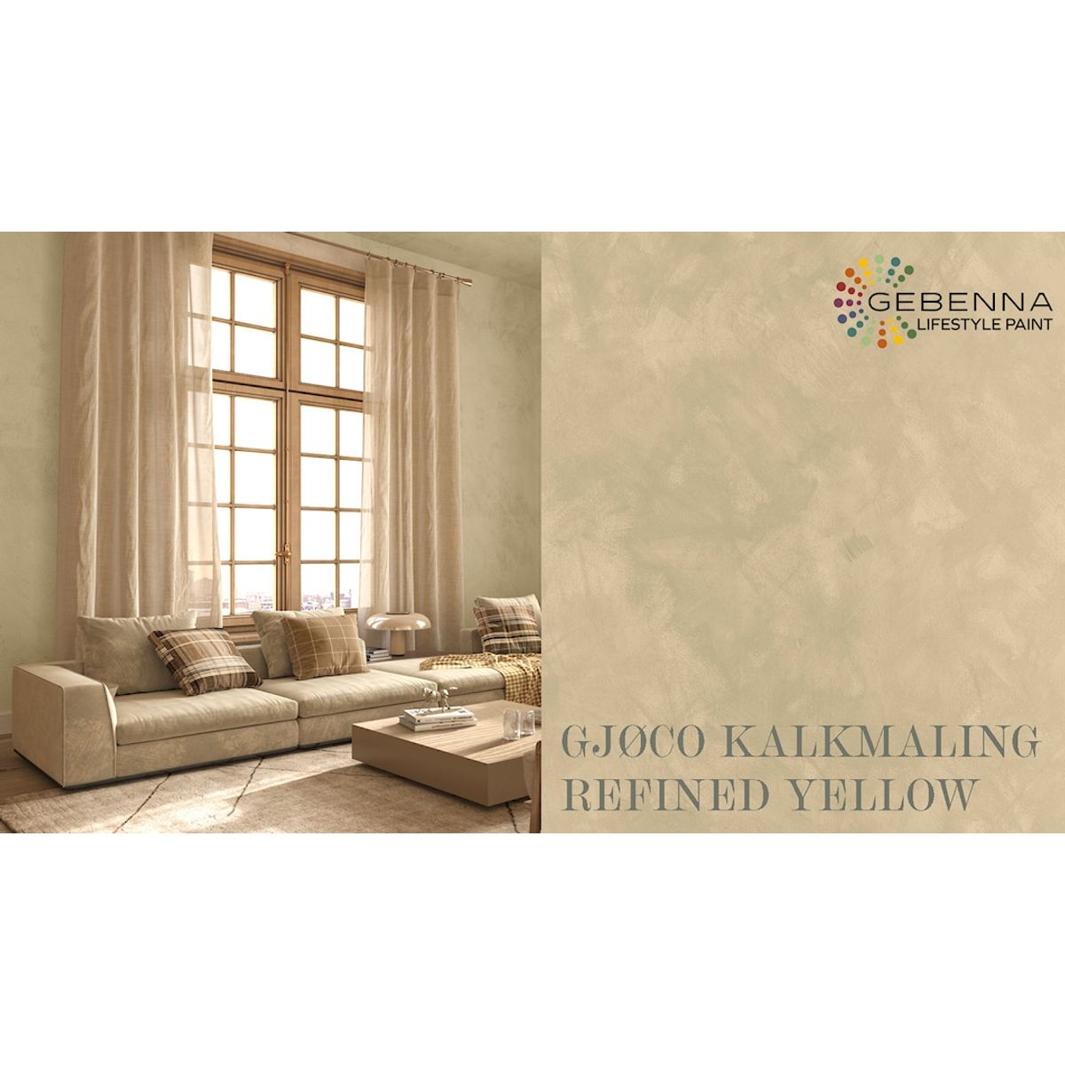 Kalkmaling 12082 Refined Yellow 0,68 l