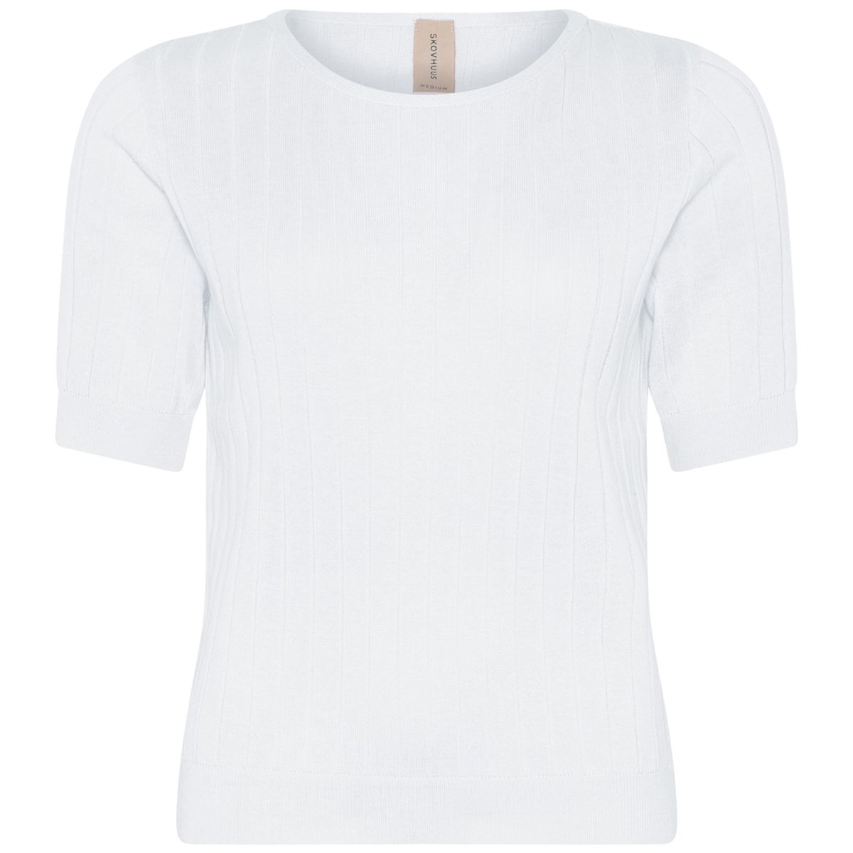 Skovhuus Kvinde T-shirt i Strik White L