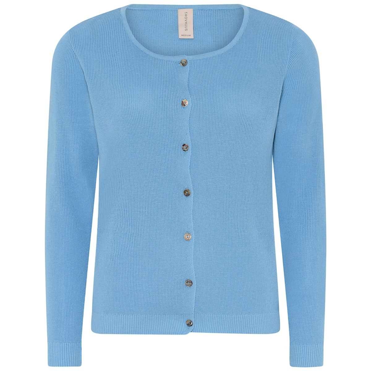 Skovhuus Kvinde Strik Cardigan Pool Blue XL