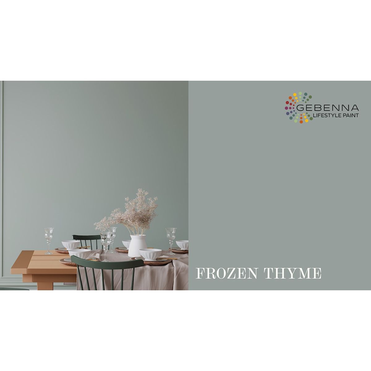 Gebenna Vægmaling: Frozen Thyme 2,7 liter