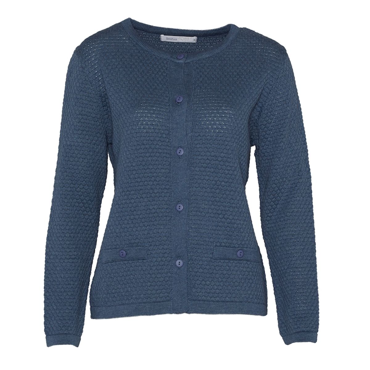 Skovhuus Kvinde Strik Cardigan Indigo XXXL