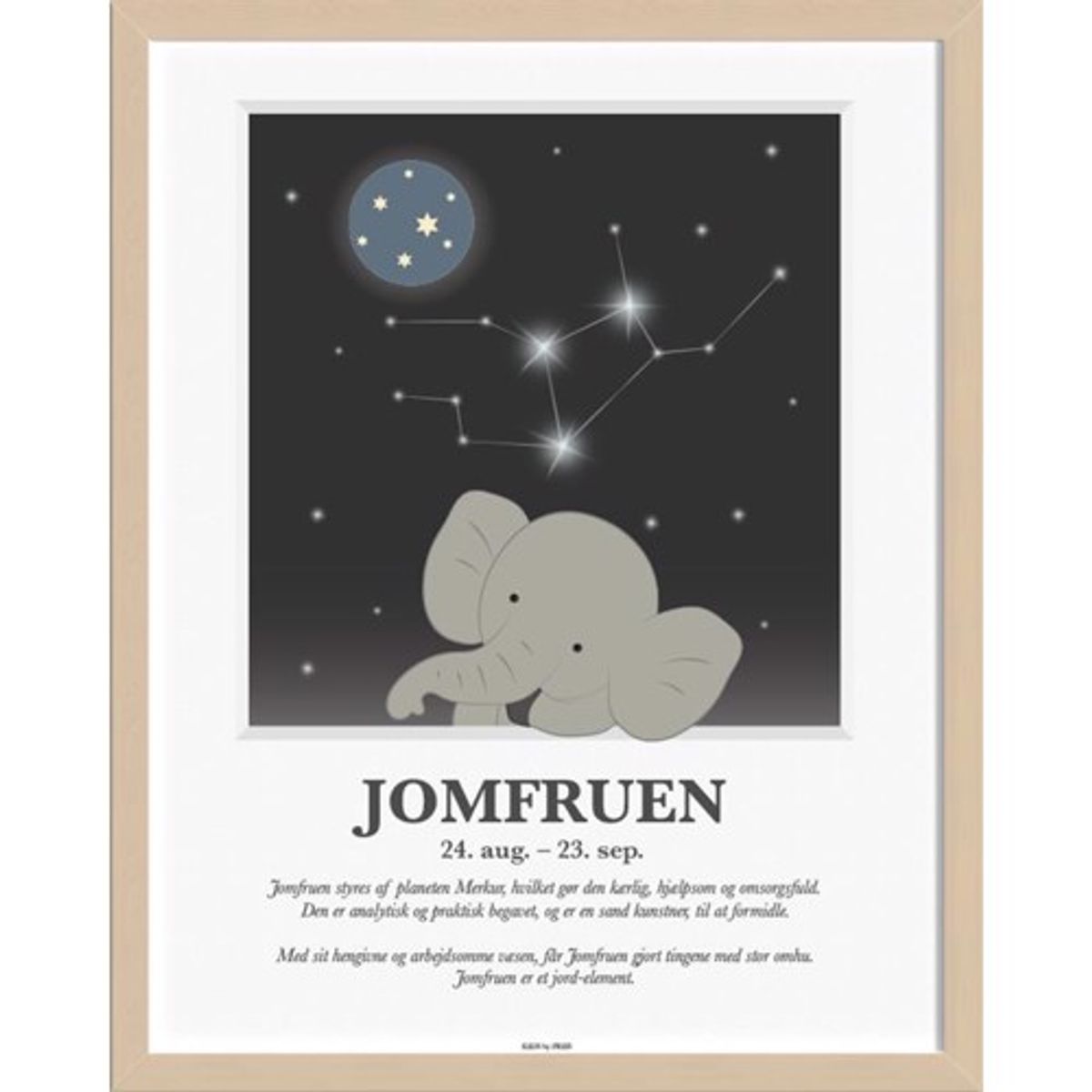 Kids By Friis - Stjernetegns Plakat - "Jomfruen"